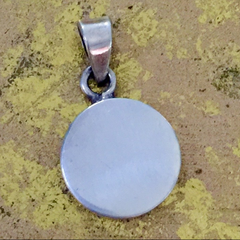Sterling Silver Round Pendant